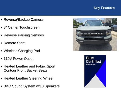 Certified 2022 Ford Bronco Sport Outer Banks w/ Tech Package AWD/4WD image 16