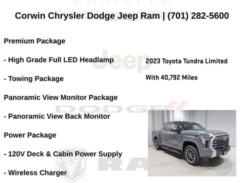 Used 2023 Toyota Tundra Limited AWD/4WD image 6