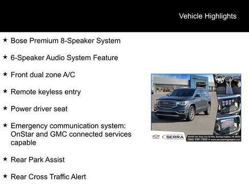 Used 2019 GMC Acadia SLE w/ Driver Alert Package I FWD image 5