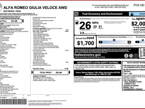 Used 2022 Alfa Romeo Giulia Veloce image 3