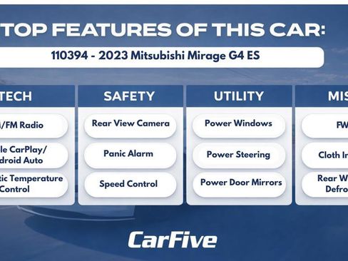 Used 2023 Mitsubishi Mirage G4 ES FWD image 27