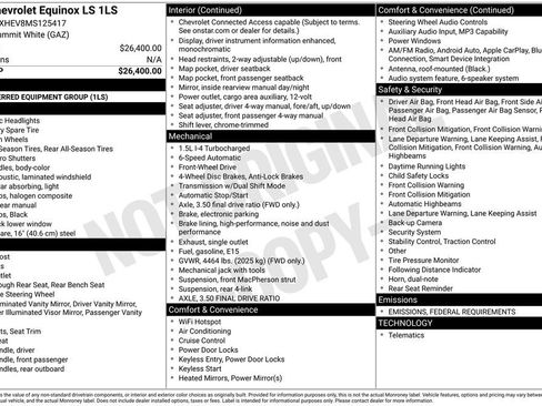 Used 2021 Chevrolet Equinox LS image 7