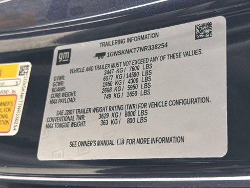 Used 2022 Chevrolet Tahoe LT w/ Luxury Package AWD/4WD image 28