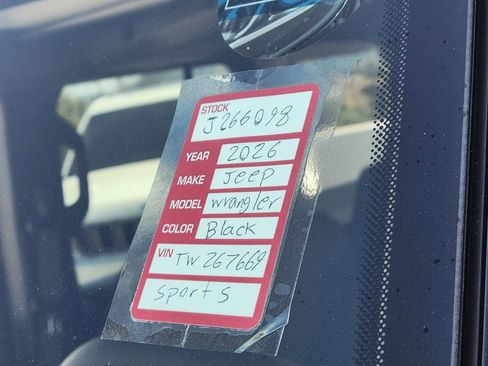 New 2026 Jeep Wrangler Sport S image 22