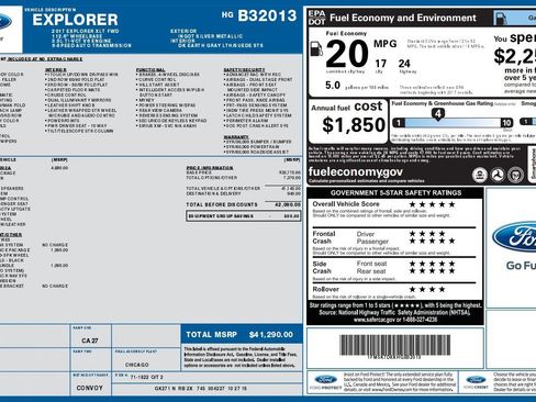 Used 2017 Ford Explorer XLT w/ Equipment Group 202A image 6