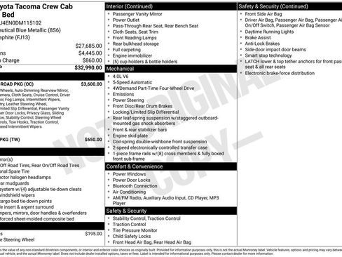 Used 2013 Toyota Tacoma 4x4 Double Cab w/ TRD Off-Road Pkg image 32