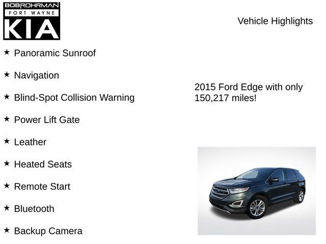 Used 2015 Ford Edge SEL w/ Equipment Group 201A FWD image 8