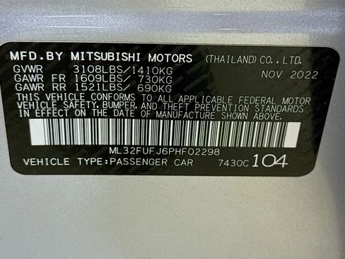 Used 2023 Mitsubishi Mirage G4 Black Edition image 39