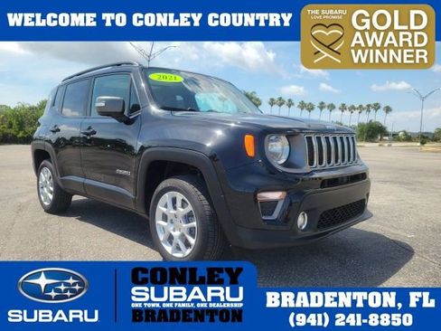 Used 2021 Jeep Renegade Limited w/ Sun & Sound Group AWD/4WD image 1