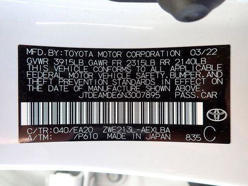 Certified 2022 Toyota Corolla LE w/ Premium Interior Package image 13