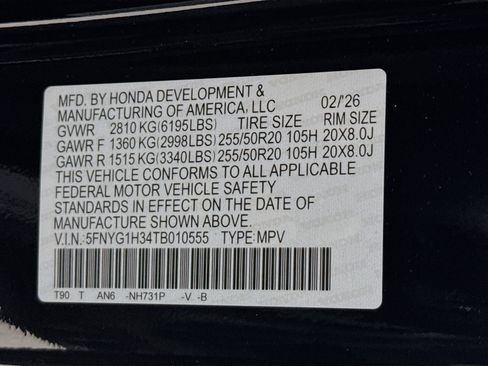 New 2026 Honda Pilot Sport image 38