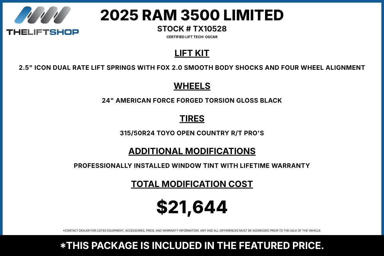 Used 2025 RAM 3500 Limited AWD/4WD image 2