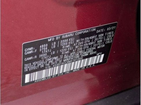 Used 2021 Subaru Outback Premium AWD/4WD image 78