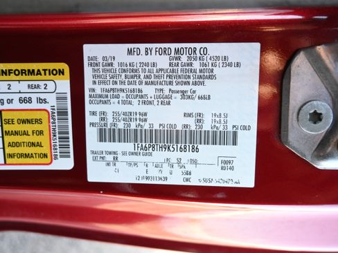 Used 2019 Ford Mustang Premium w/ Wheel & Stripe Package image 10