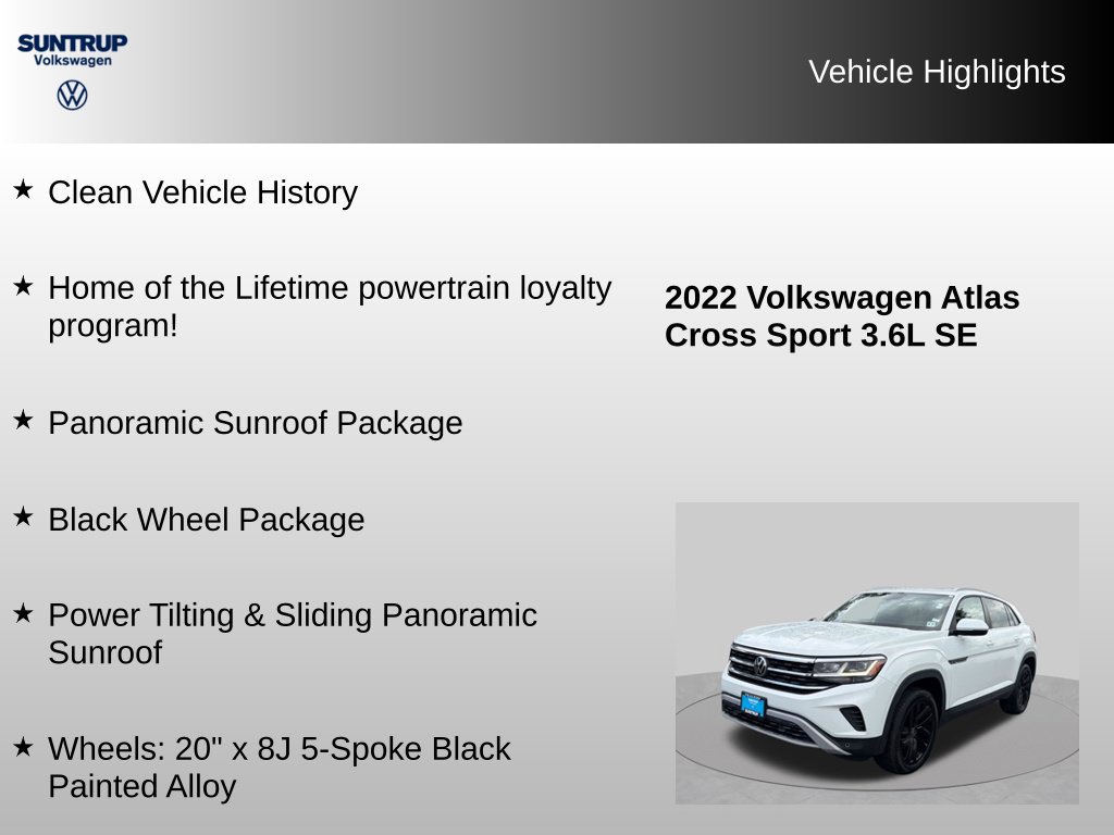 Used 2022 Volkswagen Atlas Cross Sport SE FWD image 7