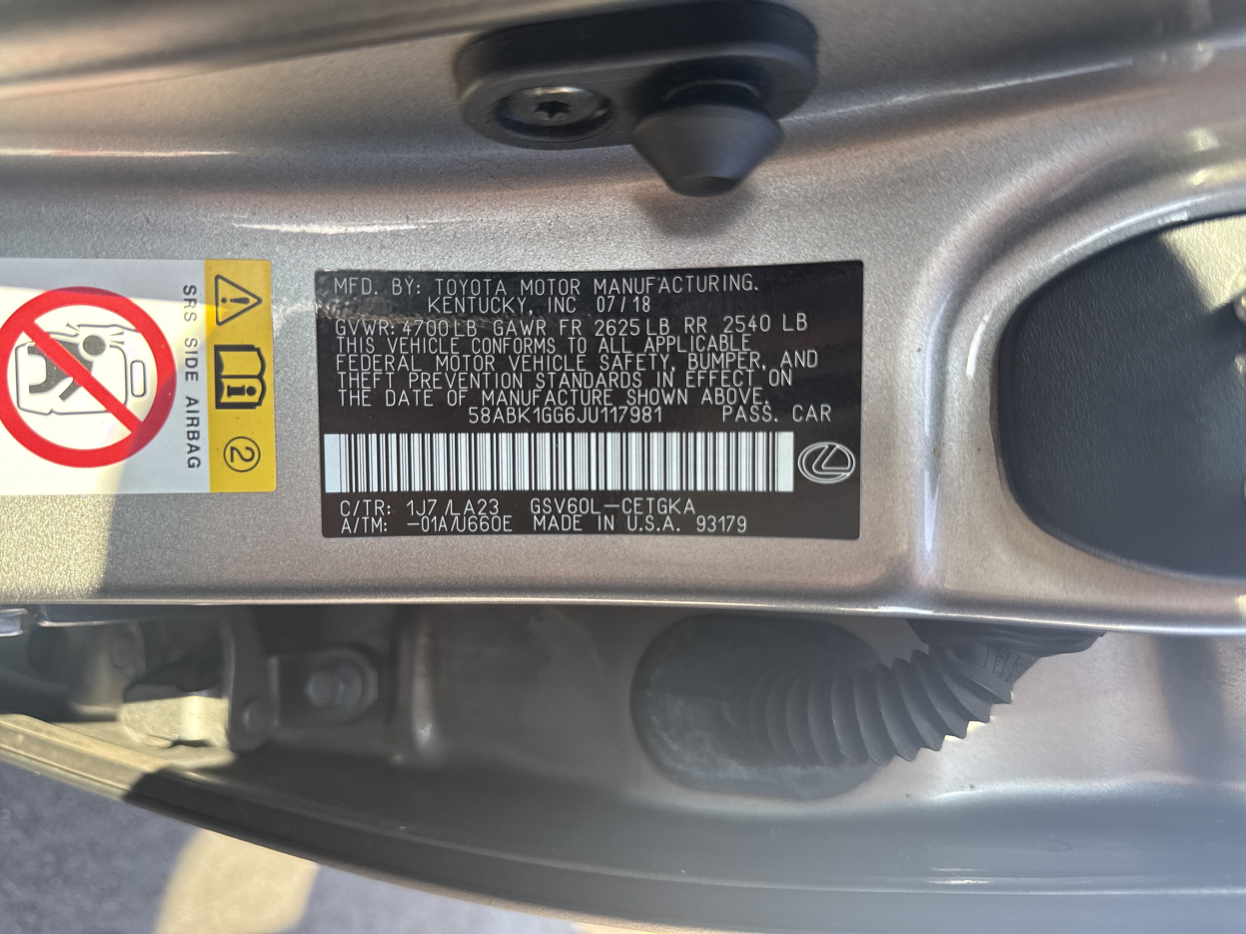 Used 2018 Lexus ES 350 w/ Navigation System Package FWD image 36