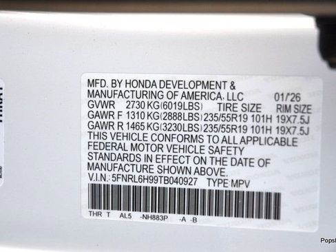 New 2026 Honda Odyssey Elite image 23