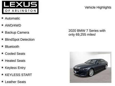 Used 2020 BMW 740i xDrive 740i xDrive w/ Cold Weather Package image 7