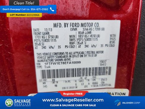 Used 2014 Ford F150 Platinum AWD/4WD image 16