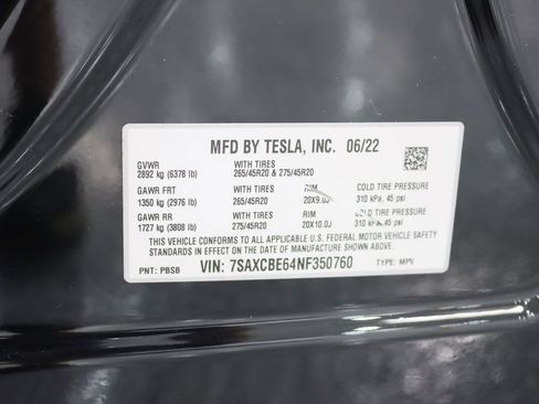 Used 2022 Tesla Model X Plaid AWD/4WD image 40