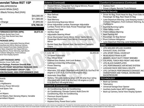 Used 2023 Chevrolet Tahoe RST w/ RST Performance Edition AWD/4WD image 30