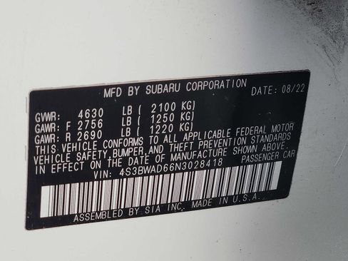 Used 2022 Subaru Legacy Premium image 26