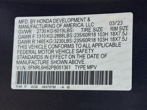 Used 2023 Honda Odyssey EX-L image 35