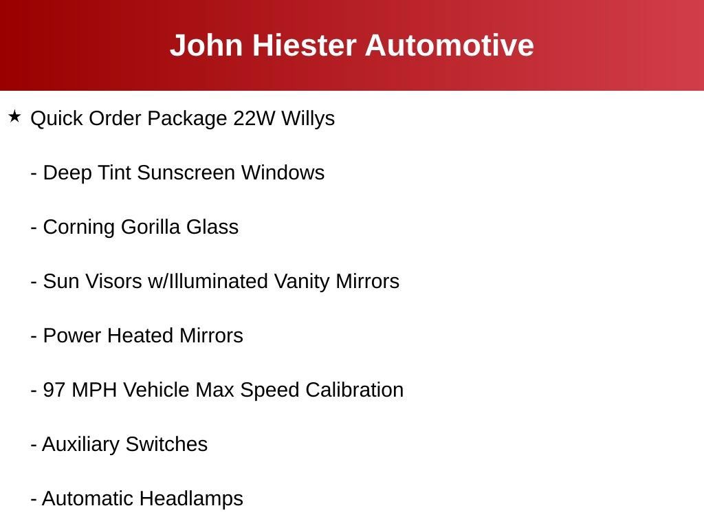 Certified 2025 Jeep Wrangler Unlimited Sport AWD/4WD image 9