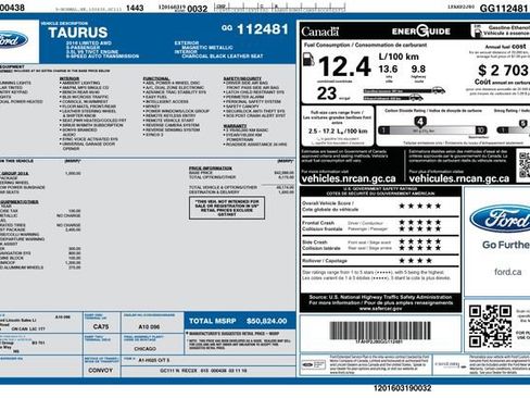 Used 2016 Ford Taurus Limited w/ Driver Assist Package AWD/4WD image 23