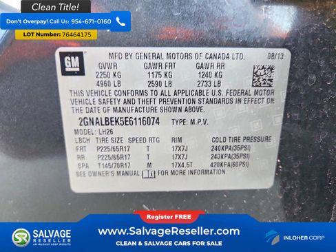 Used 2014 Chevrolet Equinox LT image 17