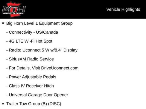 Used 2022 RAM 1500 Big Horn w/ Trailer Tow Group (B) AWD/4WD image 19