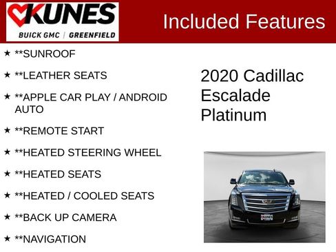 Used 2020 Cadillac Escalade Platinum AWD/4WD image 2