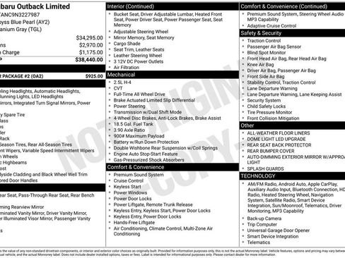 Used 2022 Subaru Outback Limited w/ Popular Package #2 image 20