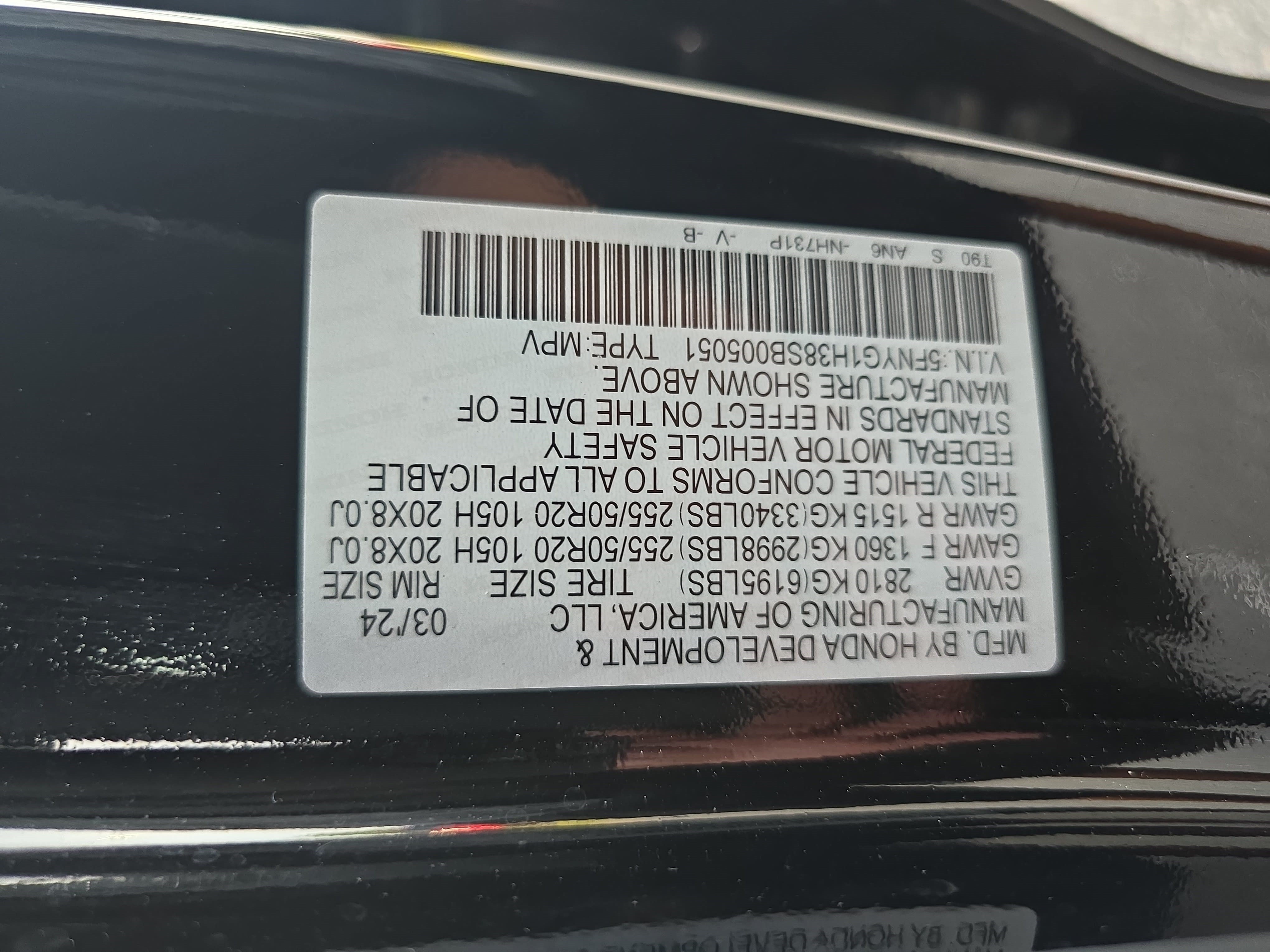 Used 2025 Honda Pilot Sport image 35
