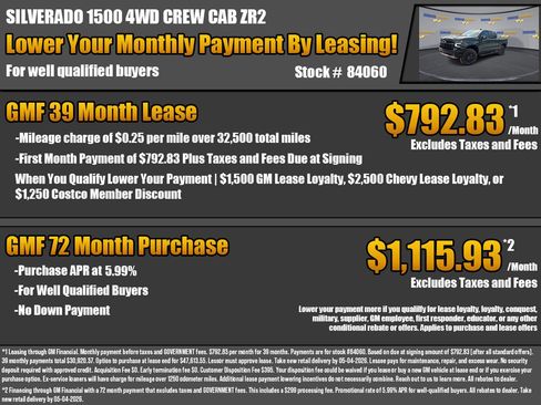 New 2026 Chevrolet Silverado 1500 ZR2 AWD/4WD image 2