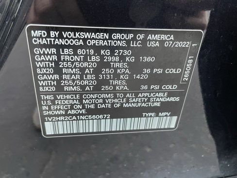 Used 2022 Volkswagen Atlas SE image 43