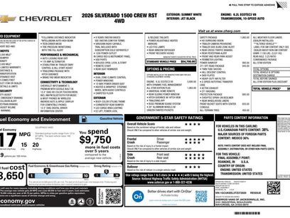 New 2026 Chevrolet Silverado 1500 RST w/ All Star Edition Plus