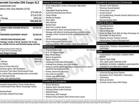 Used 2017 Chevrolet Corvette Z06 image 2