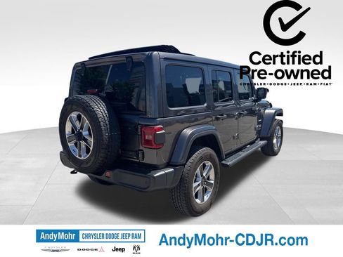 Used 2022 Jeep Wrangler Unlimited Sahara w/ LED Lighting Group AWD/4WD image 7