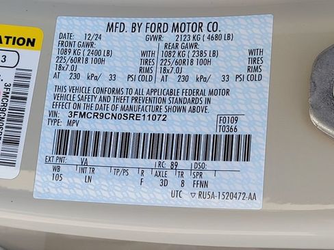 Certified 2025 Ford Bronco Sport Outer Banks w/ Outer Banks Tech Package+ AWD/4WD image 14
