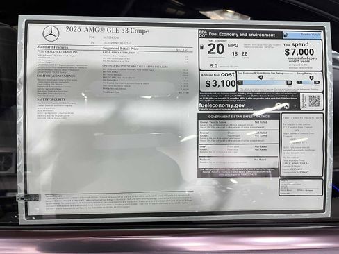 New 2026 Mercedes-Benz GLE 53 AMG 4MATIC Coupe image 44