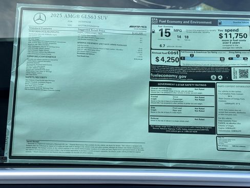 New 2025 Mercedes-Benz GLS 63 AMG 4MATIC image 26