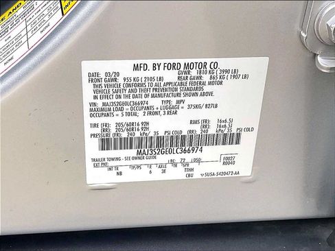 Used 2020 Ford EcoSport SE w/ SE Convenience Package FWD image 32