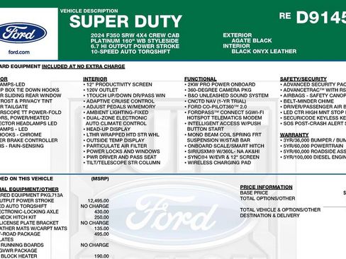 Used 2024 Ford F350 Platinum AWD/4WD image 3
