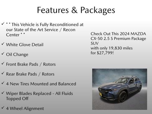 Certified 2024 MAZDA CX-50 AWD 2.5 S w/ Cargo Package image 4