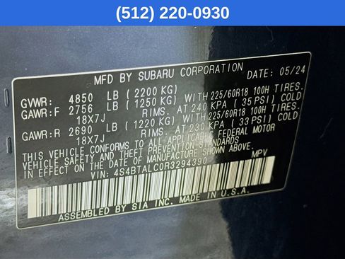 Certified 2024 Subaru Outback Onyx Edition image 41