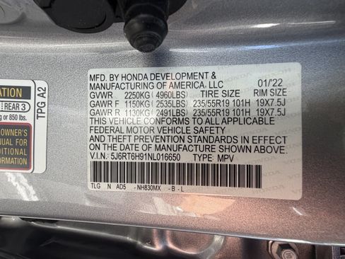 Used 2022 Honda CR-V Touring image 51