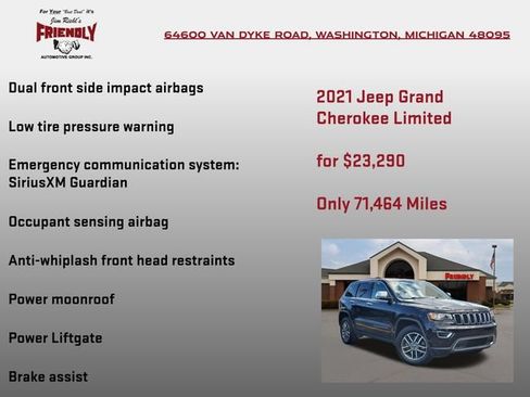 Used 2021 Jeep Grand Cherokee Limited AWD/4WD image 25