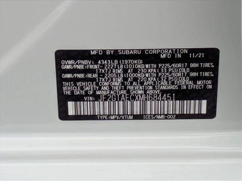 Used 2021 Subaru Crosstrek 2.0i Premium w/ Moonroof Package image 25