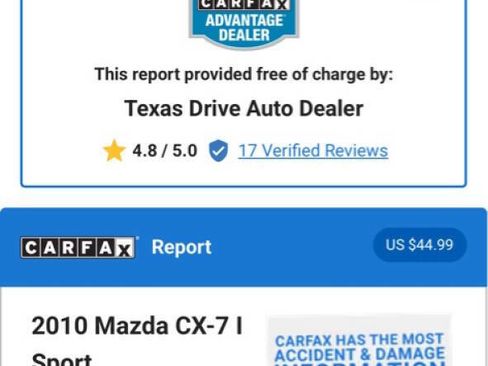 Used 2010 MAZDA CX-7 i Sport w/ Convenience Pkg image 29